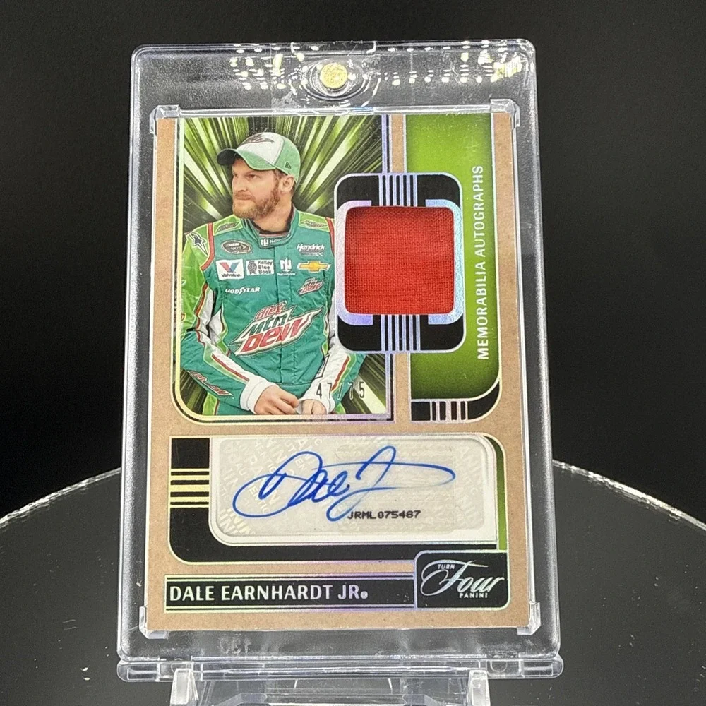 Dale Earnhardt Jr /75 Memorabilia Autographs 2025 Turn Four NASCAR AUTORacing